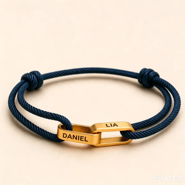 Bracelete Casal Personalizado com Nomes