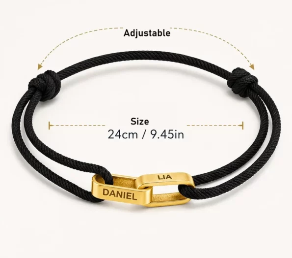Bracelete Casal Personalizado com Nomes - foto 6
